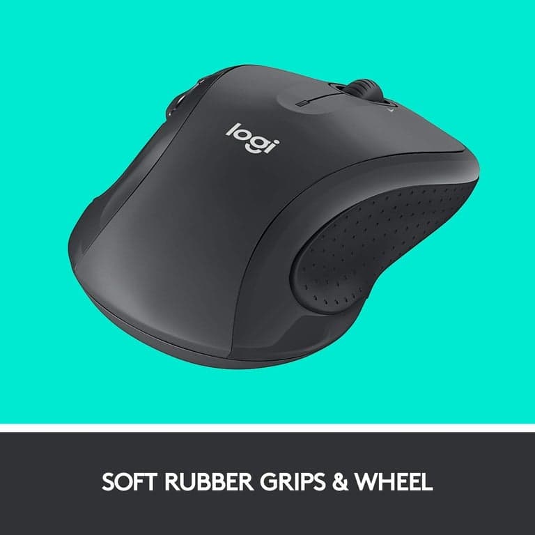Mouse Inalámbrico Logitech M510, 2.4 GHz con Receptor Unifying USB, Seguimiento Láser de 1000 DPI, 7 Botones, 24 Meses de Duración de Batería, PC/Mac/Laptop - Grafito - imagen 2