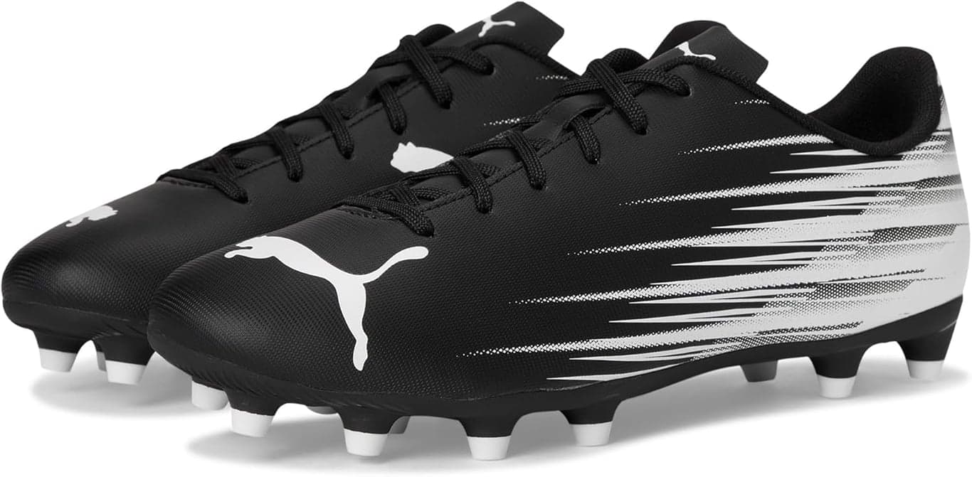 Tacos de fútbol Puma Attacanto para hombre, terreno firme y artificial
